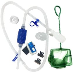 An aquarium cleaning kit