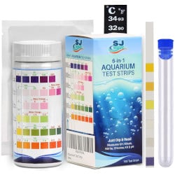 An aquarium water test kit